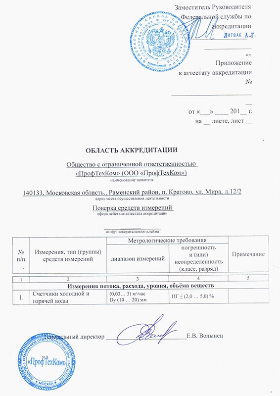 Сертификат «ПрофТехКом»